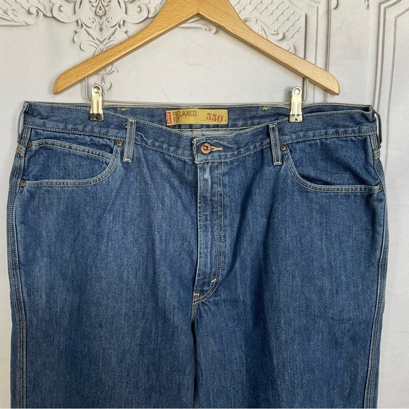Levi Strauss & Co Original 550 Men’s Relaxed Fit Blue Jeans 44 W 32 L PreLoved - Picture 2 of 4